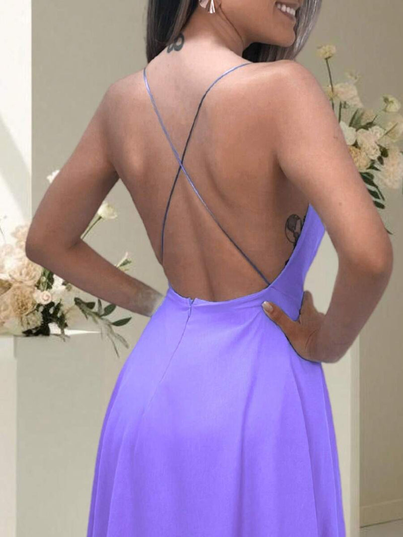 Vestido Longo Frente Única Larissa NM Nana Marie Vestido Frente Única