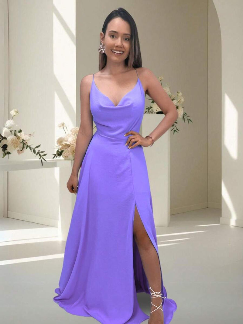 Vestido Longo Frente Única Larissa NM Nana Marie Vestido Frente Única