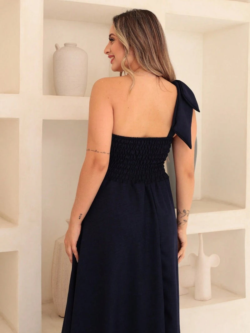 Vestido Vitória longo Luxo liso
