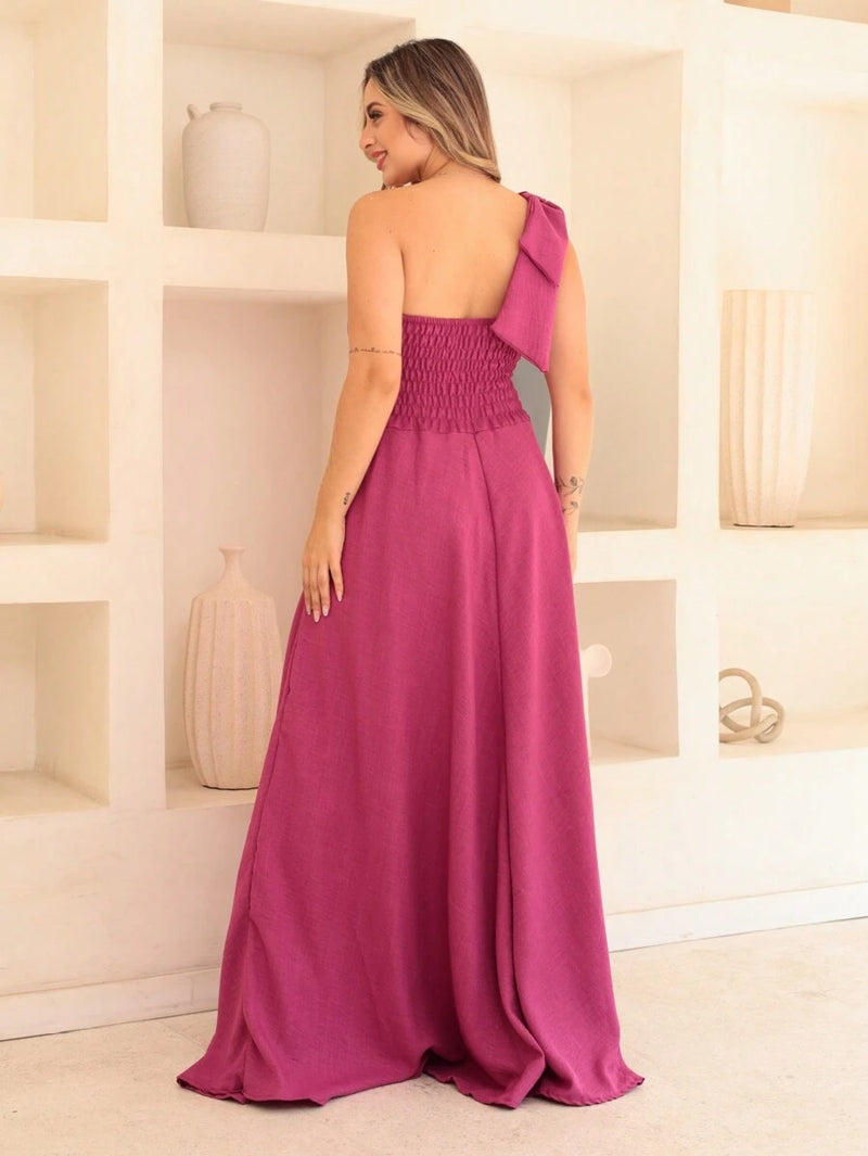 Vestido Vitória longo Luxo liso
