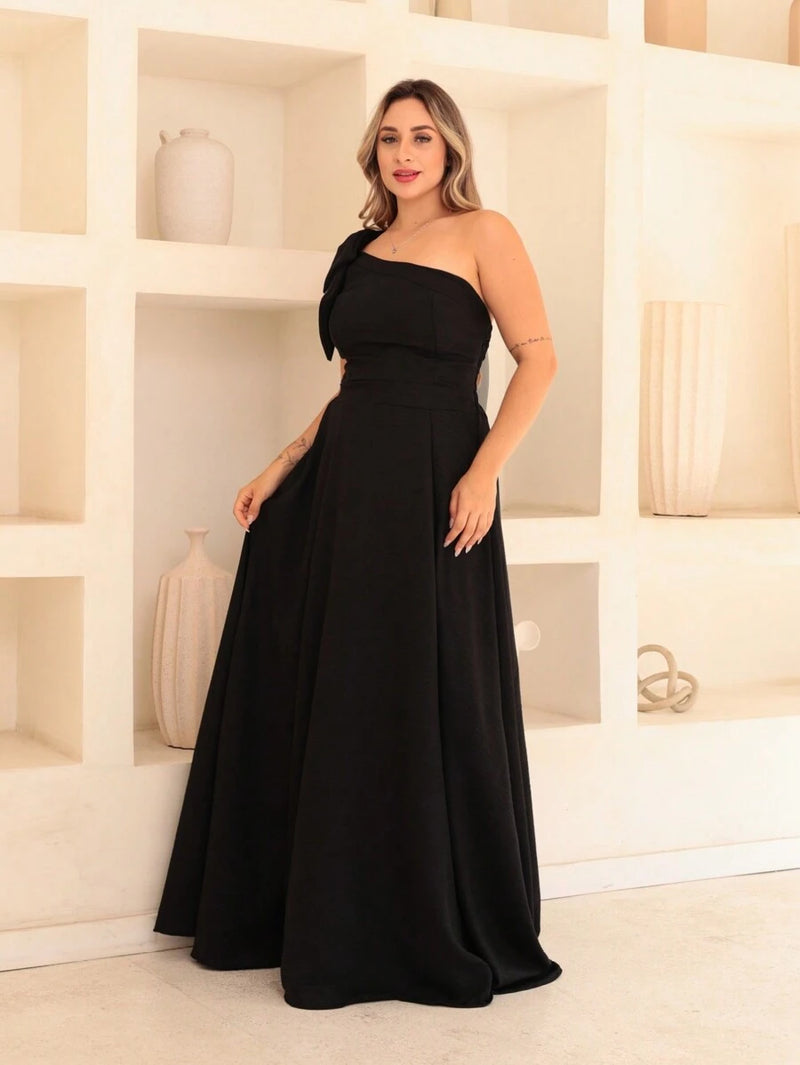 Vestido Vitória longo Luxo liso
