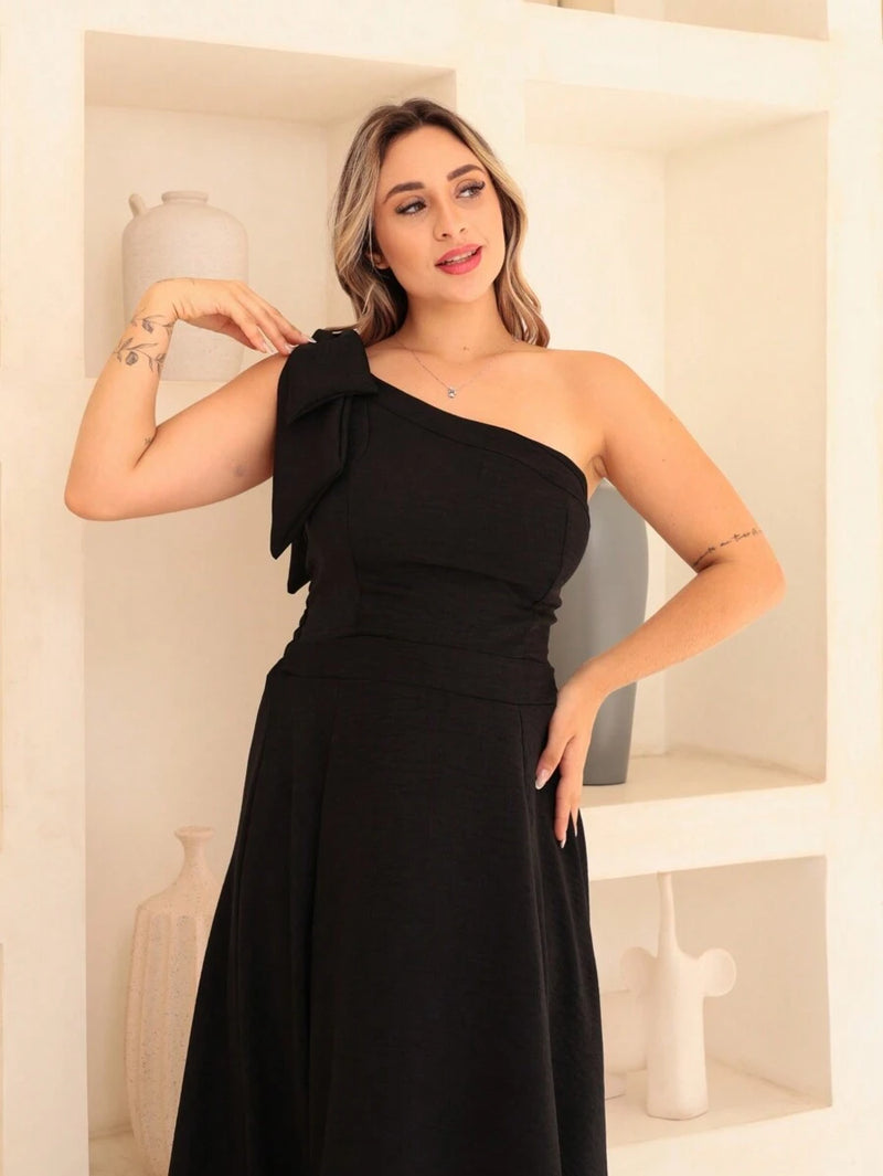 Vestido Vitória longo Luxo liso