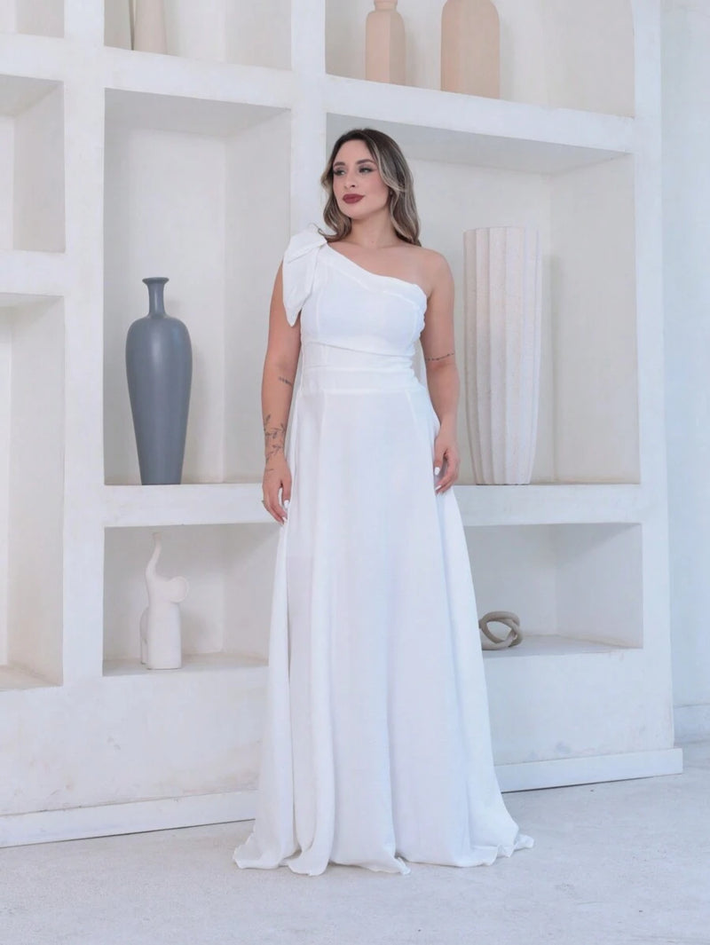 Vestido Vitória longo Luxo liso