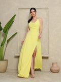 Vestido Longo Frente Única Larissa NM Nana Marie Vestido Frente Única
