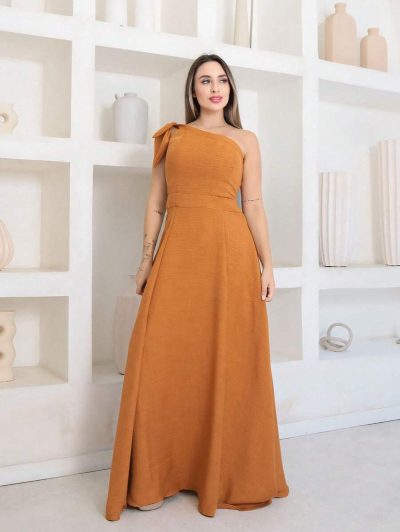 Vestido Vitória longo Luxo liso