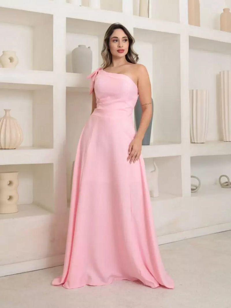 Vestido Vitória longo Luxo liso