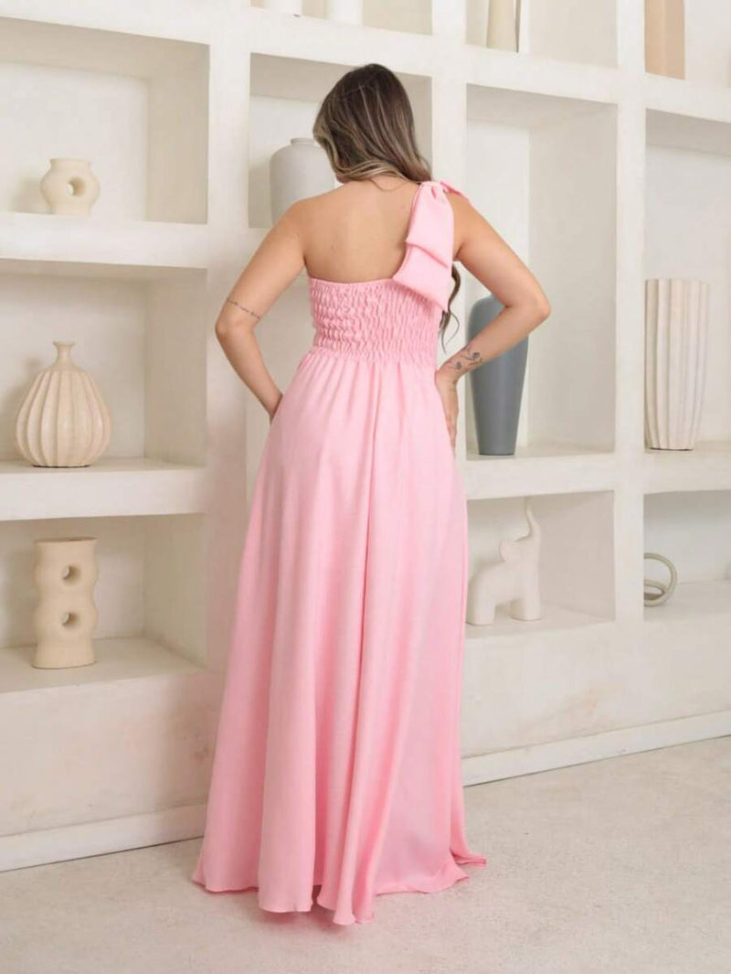 Vestido Vitória longo Luxo liso